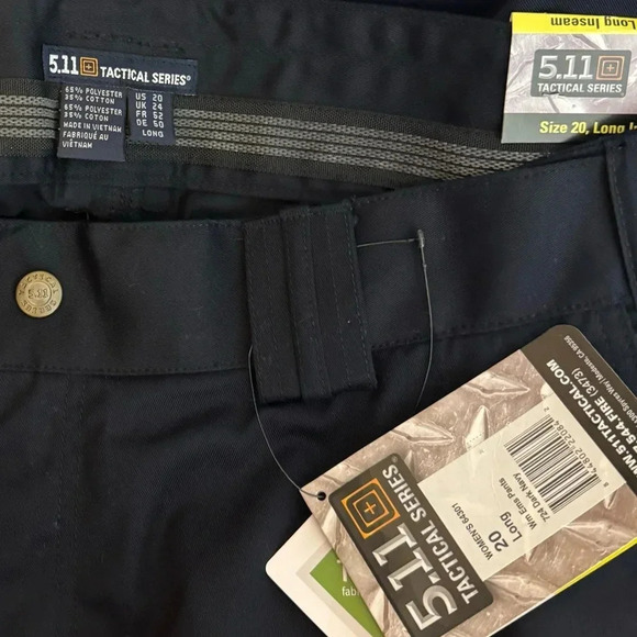 5.11 Tactical | EMS Cargo Pants UPF 50 Dark Navy Blue 19 Pockets Teflon Work - Picture 5 of 10